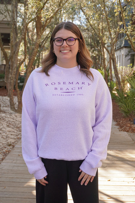 Lilac Rosemary Beach® Bennett Raglan Crew