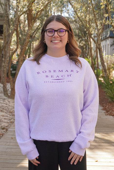 Lilac Rosemary Beach® Bennett Raglan Crew
