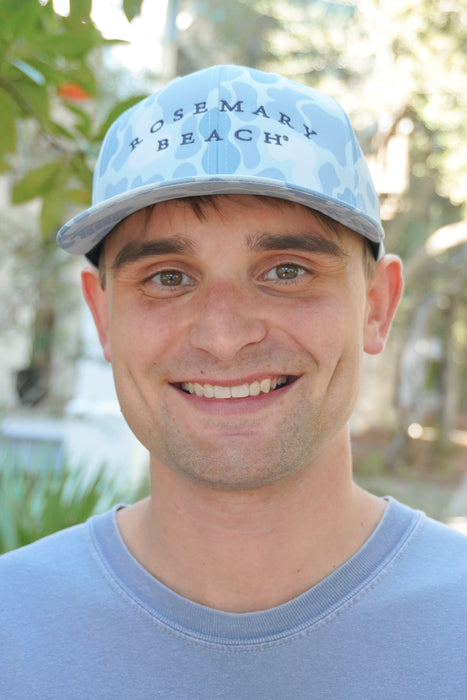 Rosemary Beach Camo Hat Blue Duck