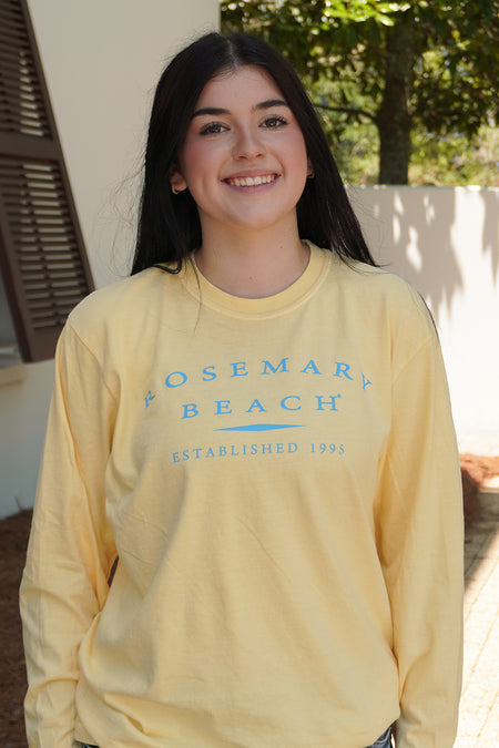 Butter Longsleeve Rosemary Beach® Tee Closeup