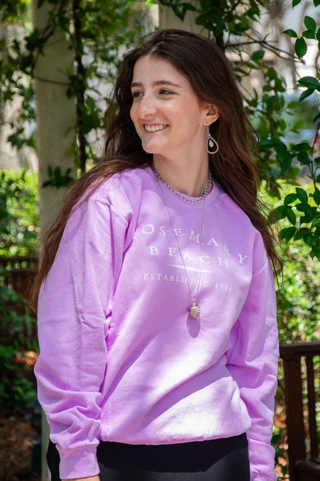 Neon Violet Rosemary Beach® Lightweight Relaxed Fit Cotton Sweatshirt