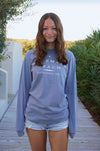 Lifestyle shot Blue Jean Rosemary Beach® Longsleeve Tee