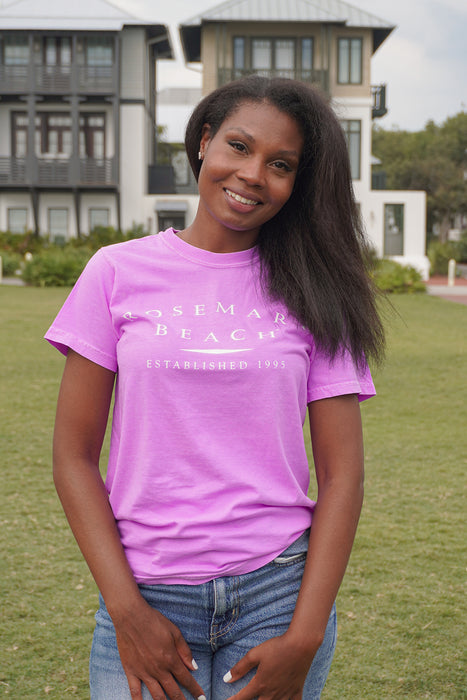 Neon Violet Shortsleeve Rosemary Beach® Tee