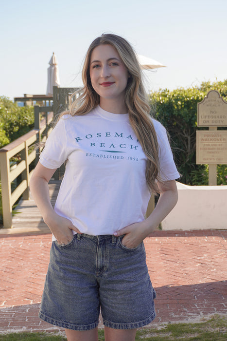 White Shortsleeve Unisex Rosemary Beach® Tee
