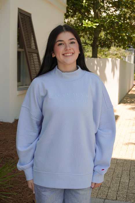 Cashmere Blue Rosemary Beach® Diana Mock Turtleneck