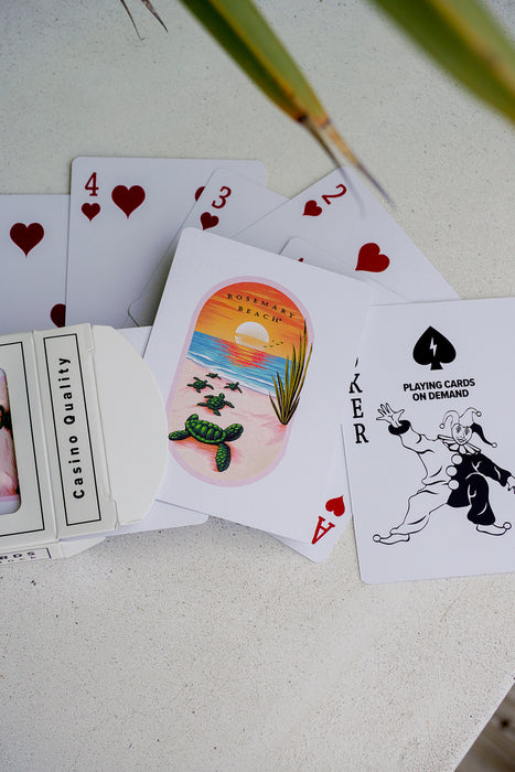 Sunset Turtles Rosemary Beach® Playing Cards