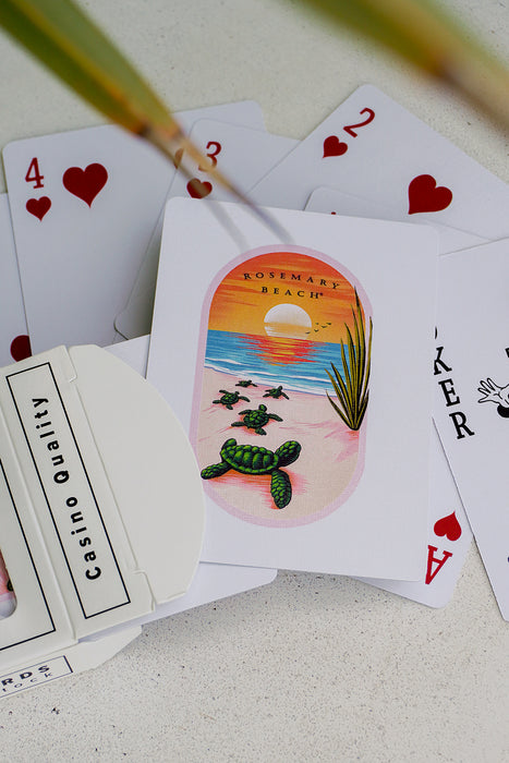 Sunset Turtles Rosemary Beach® Playing Cards