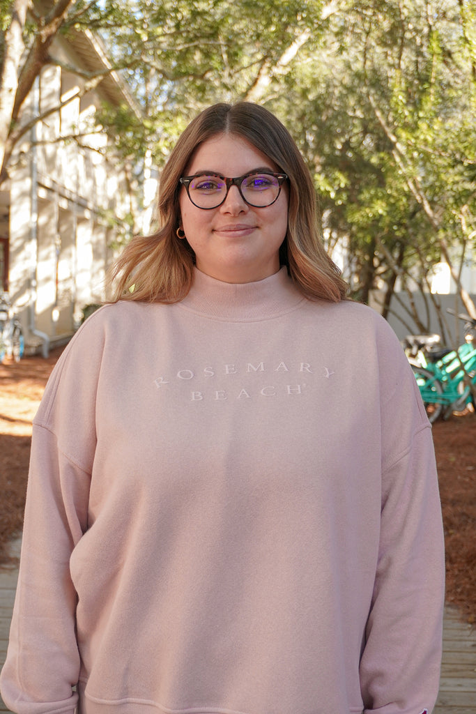Dusty Rose Rosemary Beach® Diana Mock Turtleneck– Rosemary Beach
