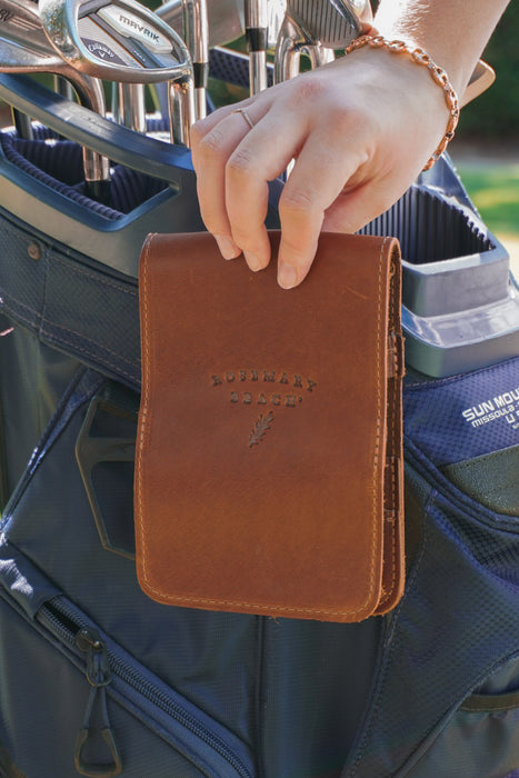 Leather Rosemary Beach® Golf Logbook