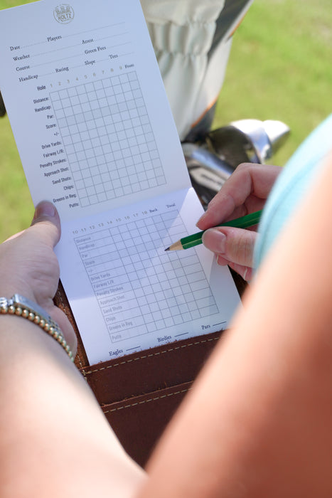Leather Rosemary Beach® Golf Logbook