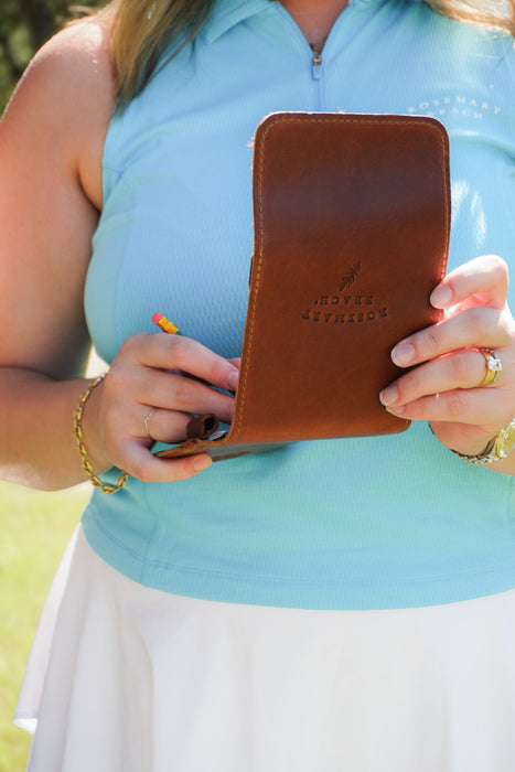 Leather Rosemary Beach® Golf Logbook