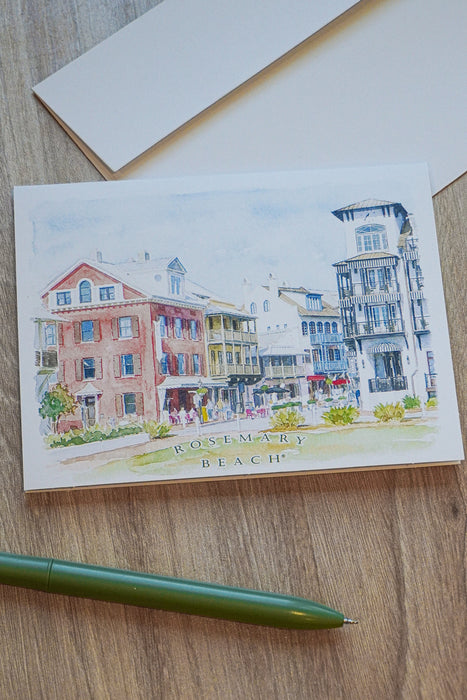 Main Street Rosemary Beach® Note Card w/Envelope