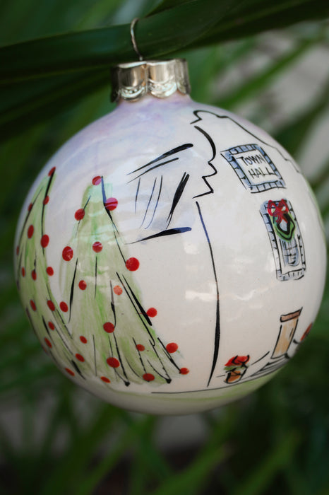 Christmas Town Hall Rosemary Beach® Ornament 2026