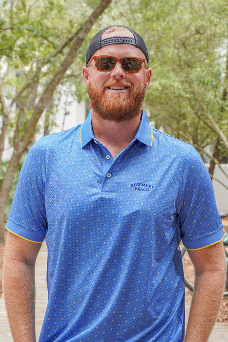 Regatta Blue and Amber Men's Rosemary Beach® Polo