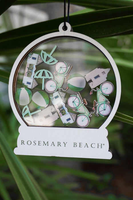 Rosemary Beach Snowglobe Ornament Alternate View
