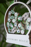 Rosemary Beach Snowglobe Ornament Detail view