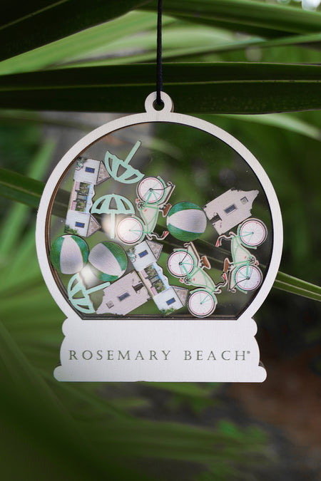 Rosemary Beach Snowglobe Ornament