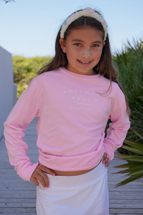 Blush Longsleeve Kids Rosemary Beach® Tee