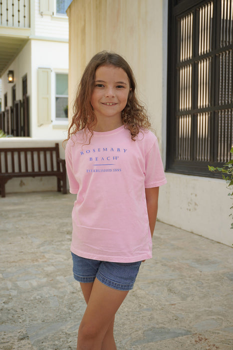 Blush Shortsleeve Kids Rosemary Beach® Tee