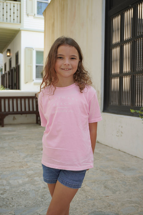 Blush Shortsleeve Kids Rosemary Beach® Tee