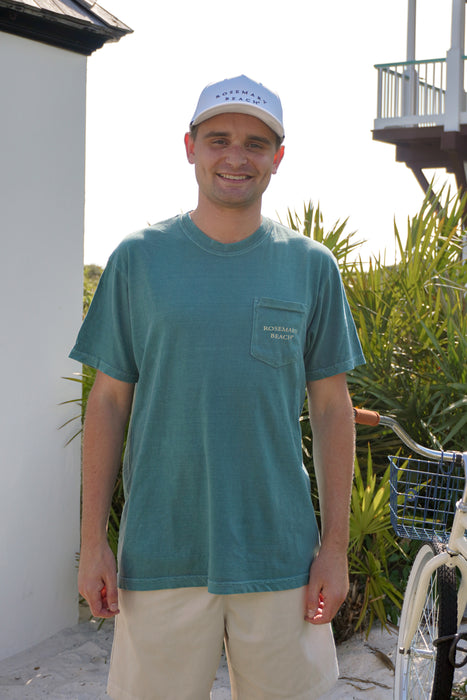 Emerald Shortsleeve Unisex Rosemary Beach® Pocket Tee