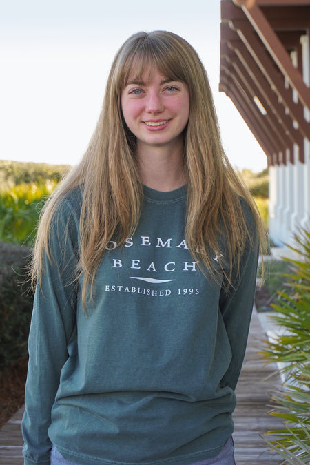 Close-up Spruce Longsleeve Rosemary Beach® Tee