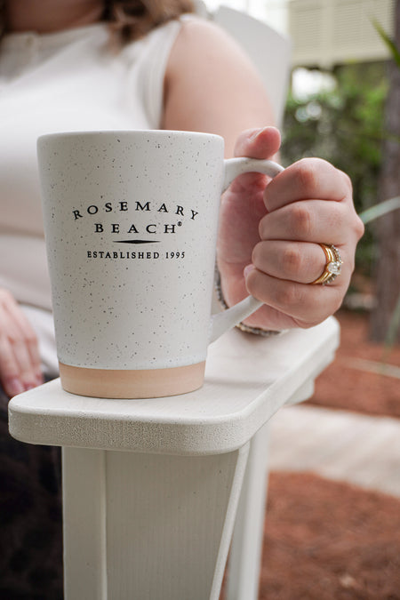 White Speckled Rosemary Beach® Stoneware Mug 