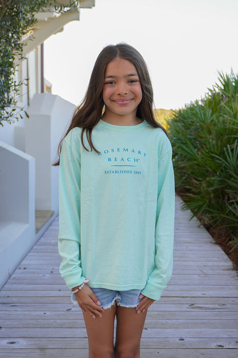 Mint Longsleeve Kids Rosemary Beach® Tee