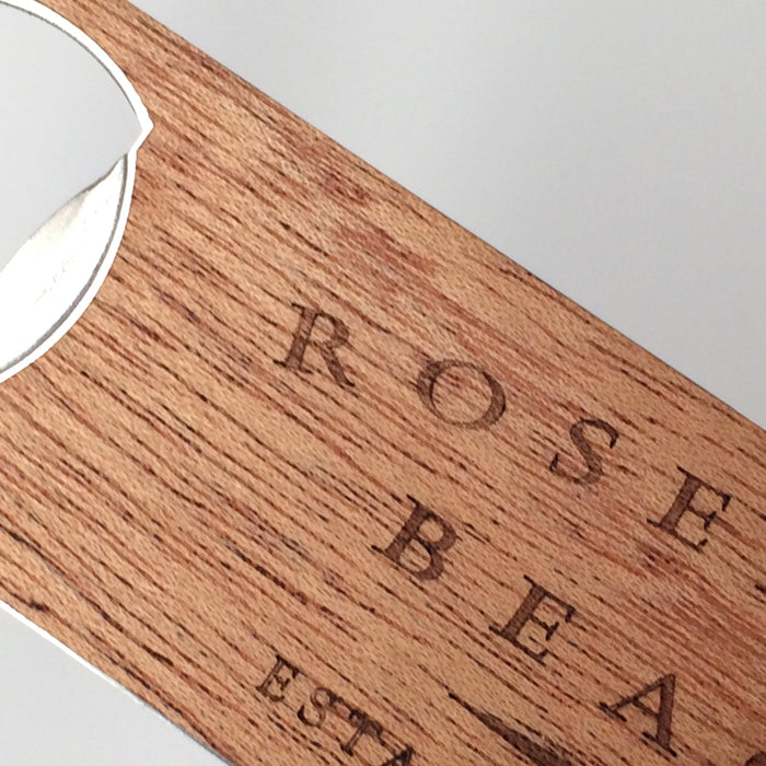 Rosemary Beach® Engraved Wooden Bottle Opener