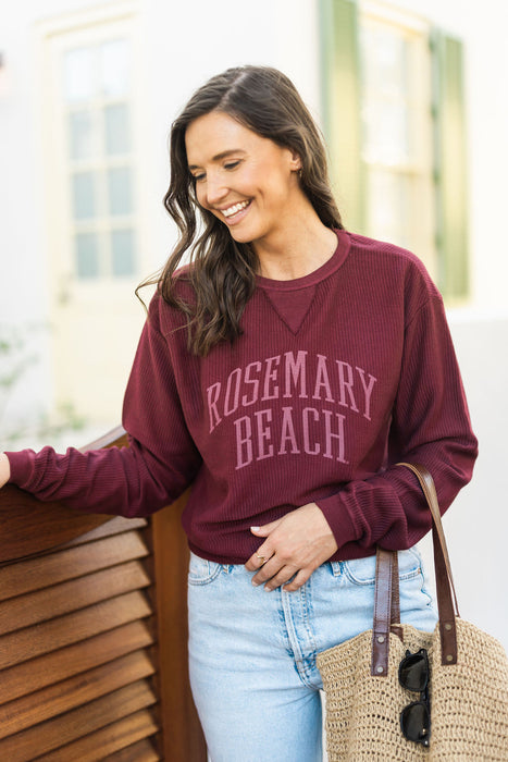 Rosemary Beach® Adult Corded Crew Sweatshirt